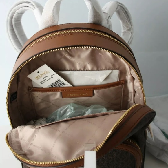 Michael Kors Backpack Bag Jaycee Md Backpack Brown Braun 35S2G8TB2B - Picture 2 of 16